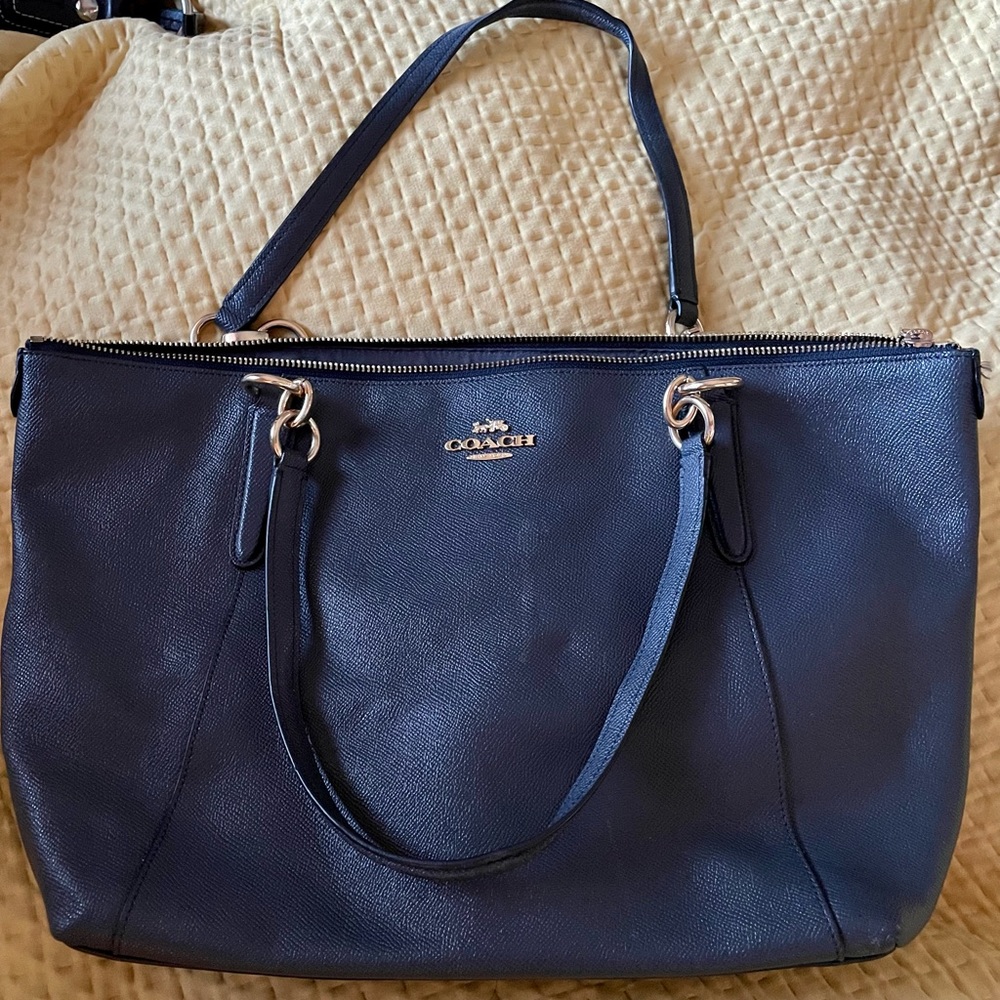 COACH F57526 Ava Tote Crossgrain Leather Handbag